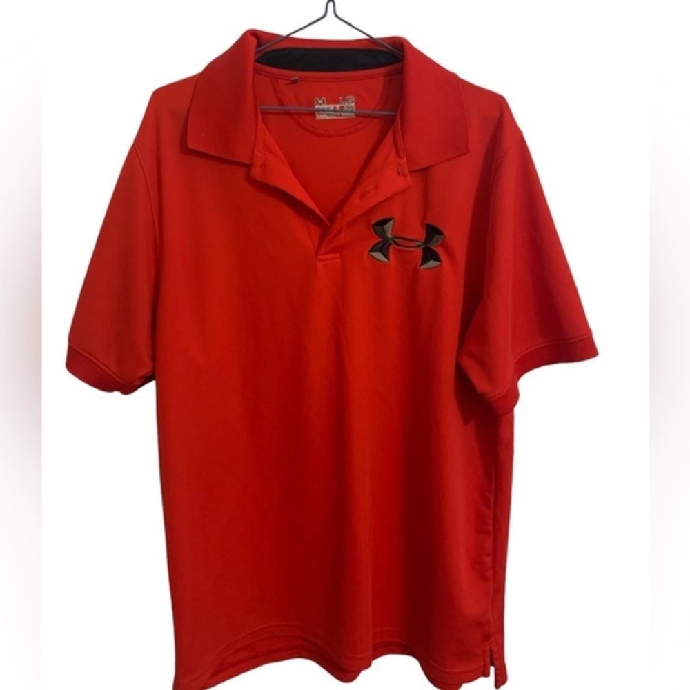 Mens Under Armour Size Large Red Pullover Shirt